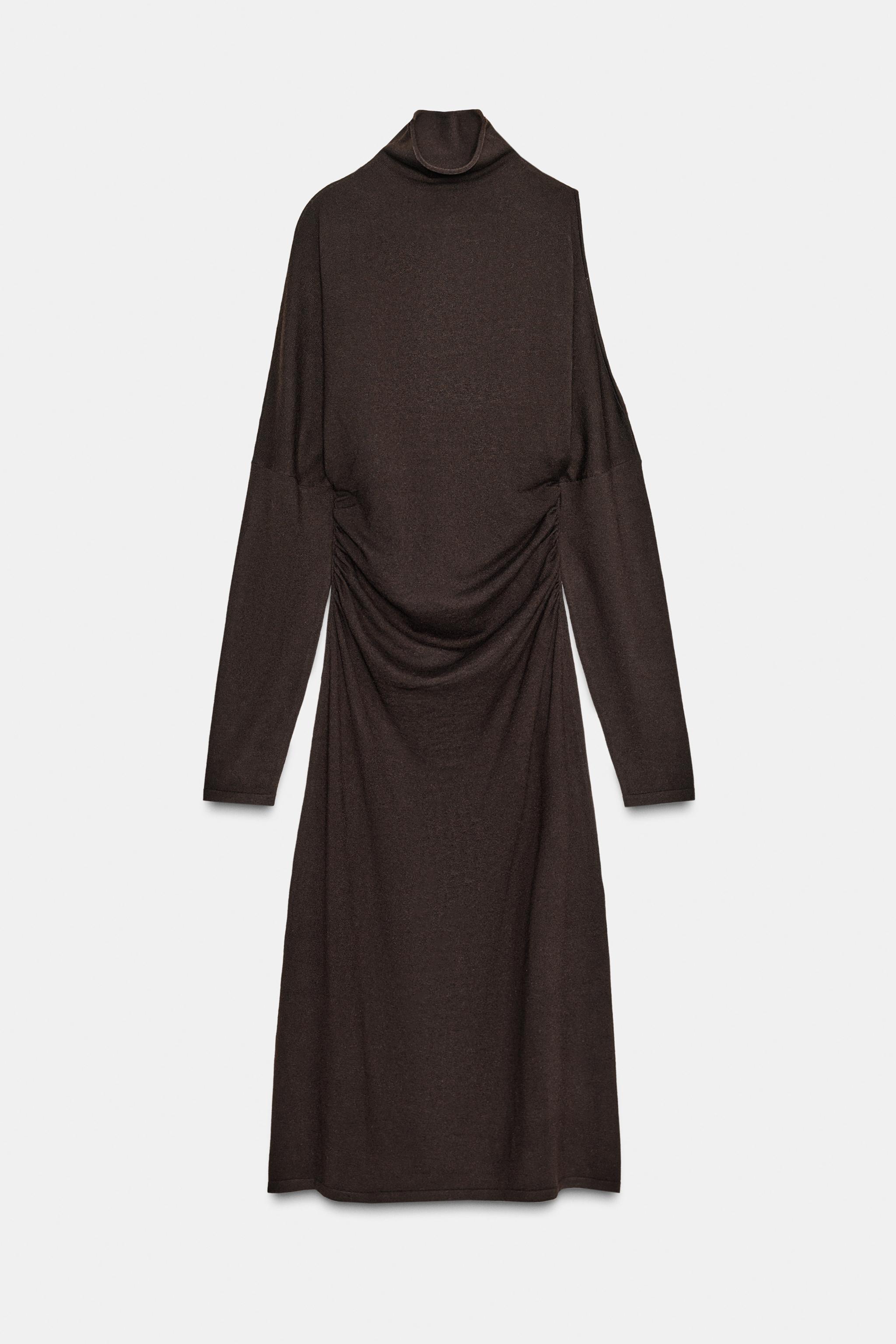 KNIT CUT OUT MIDI DRESS